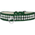 Mirage Pet Products Style No.72 Rhinestone Designer Croc Dog CollarEmerald Green Size 10 82-21-EGC10